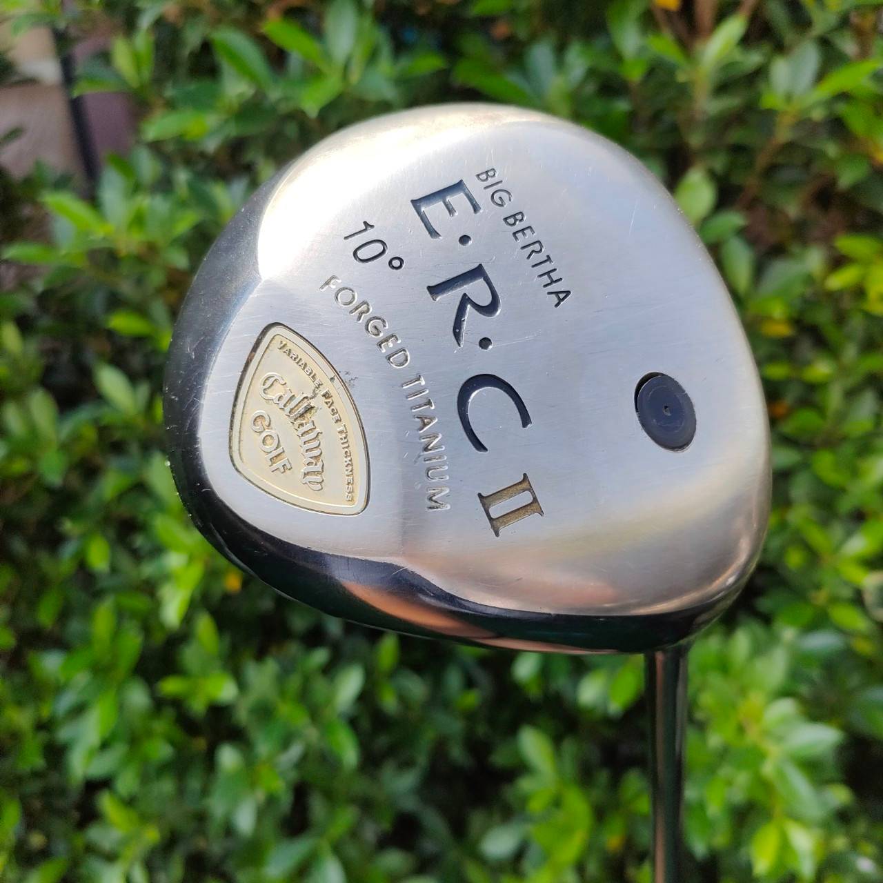 DRIVER CALLAWAY BIG BERTHA E.R.C II FORGED TITANIUM ก้าน S-YARD FLEX R องศา 10 รุ่นนี้หน้าเด้งครับ ถ้าเข้าตรงกลางแรงมาก แผ่นสีทอง รุ่นพรีเมี่ยม