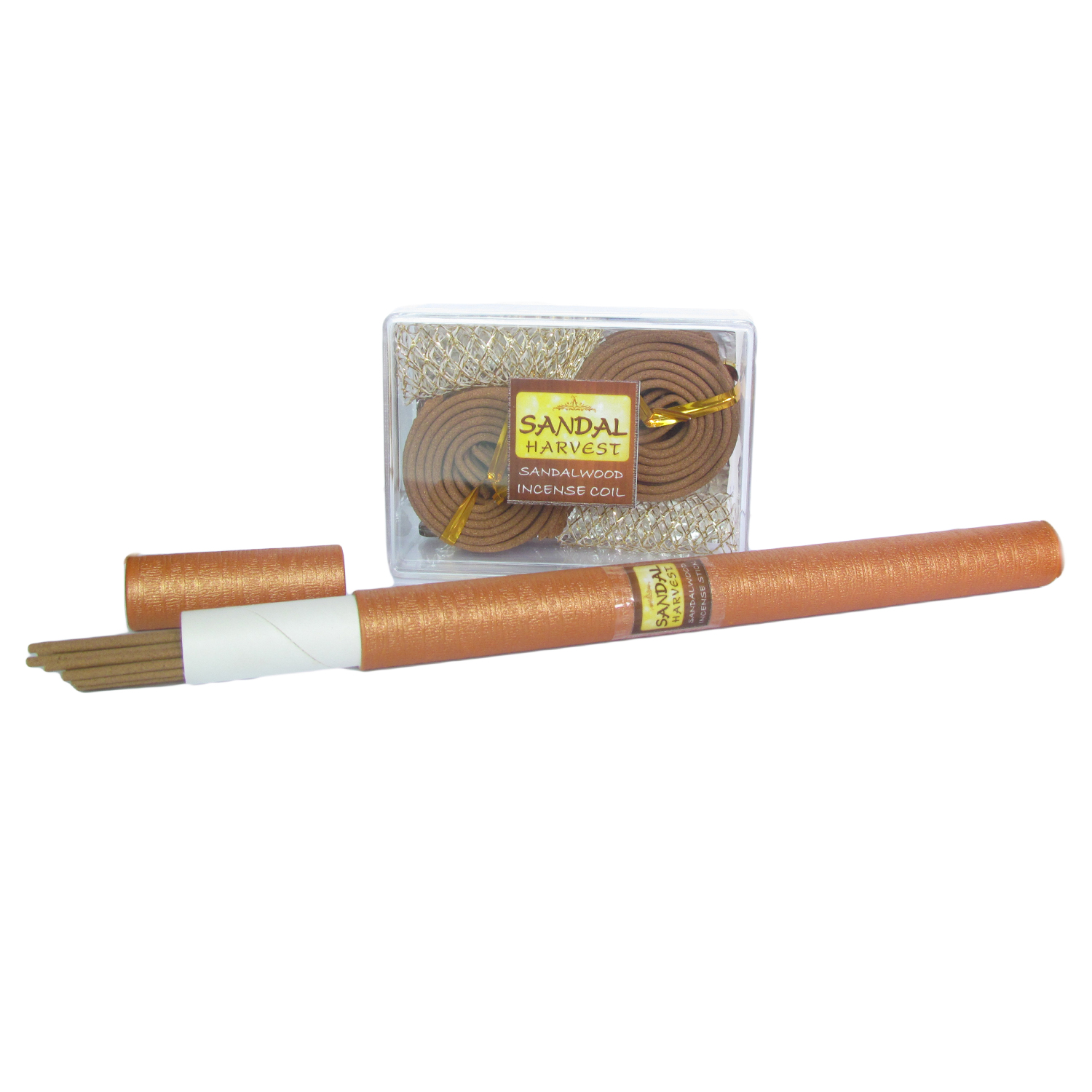 ไม้หอมแก่นจันทร์ ธูปแท่ง 10 gm. + ไม้หอมแก่นจันทร์ ธูปขด(เล็ก 18 pcs). ไม้จันทน์หอม หอมอโรม่า แท้ 100% ไม่มีน้ำหอม ไม่ไส่สี ไร้สารเคมี