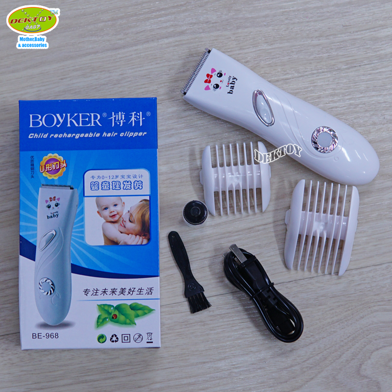 Boyker ปัตตาเลี่ยนตัดผมเด็กไร้สาย Boyker baby hair Clipper BE-968
