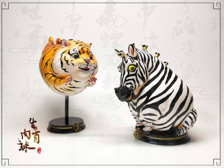 [สั่งจอง]Moon Bad Studio Zodiac Meatball Tiger/ Zebra