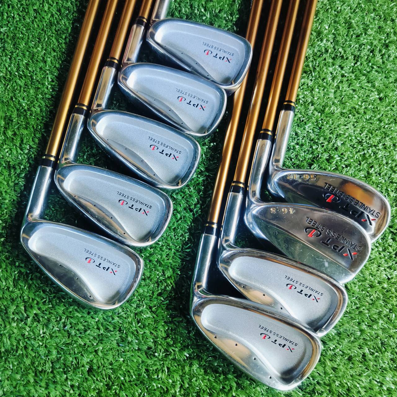 ชุดเหล็ก PROKENNEX XPT 1 เหล็กญี่ปุ่นคุณภาพดี ราคาสุดพิเศษ!!! ได้เหล็ก 3-9 PW SW ครบชุดเต็มข้อ!!! ใบเหล็ก CAVITY ตีง่าย การจายน้ำหนักดีมาก ไม้กอล์ฟมือสอง ของแท้ BY NakaraLuxurious