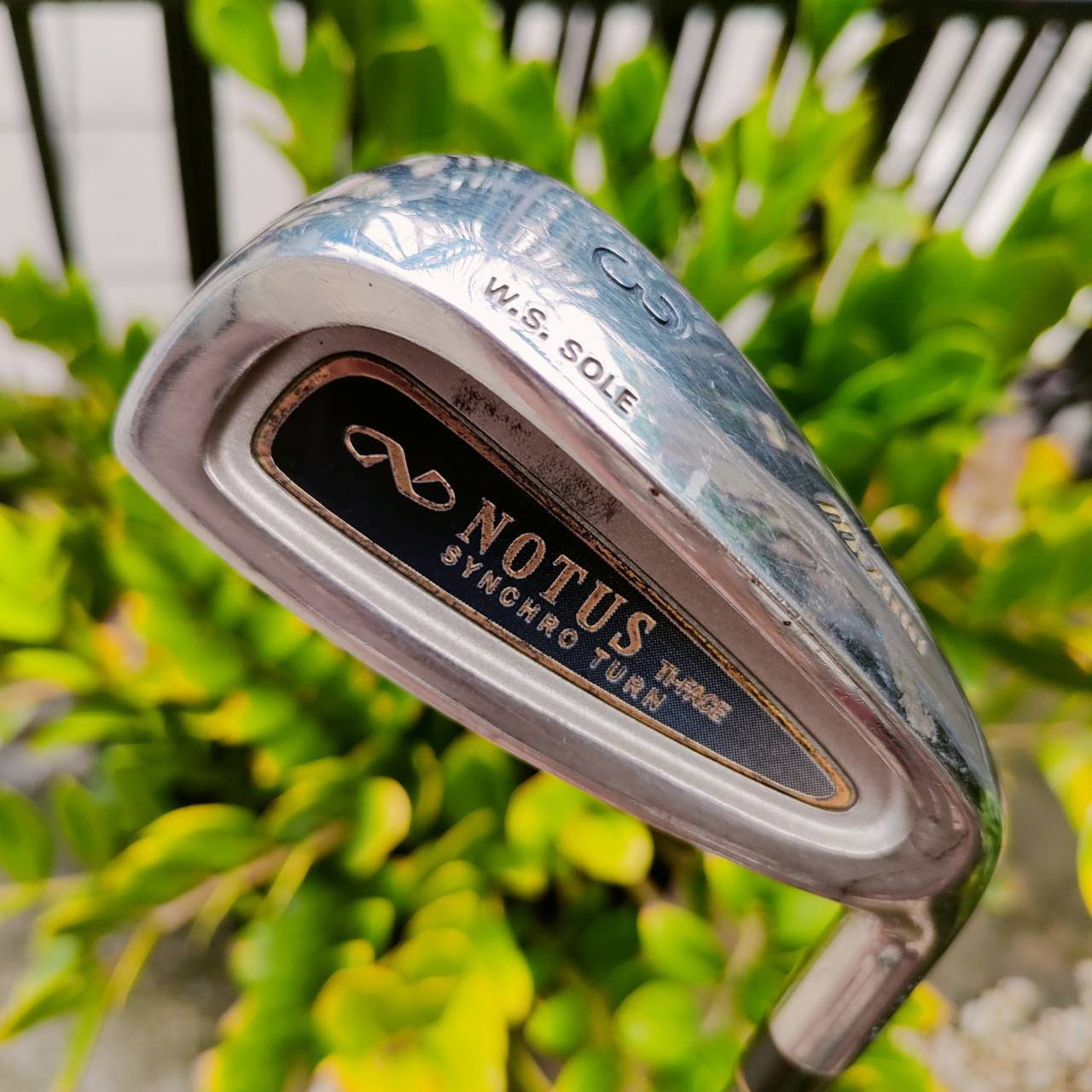 เหล็ก 3 MIZUNO NOTUS SYNCHRO TURN หน้าเด้ง TITANIUM FACE ก้าน PURE SELECT FLEX R ไม้กอล์ฟพรีเมี่ยมมือสอง ของแท้ By NakaraLuxurious