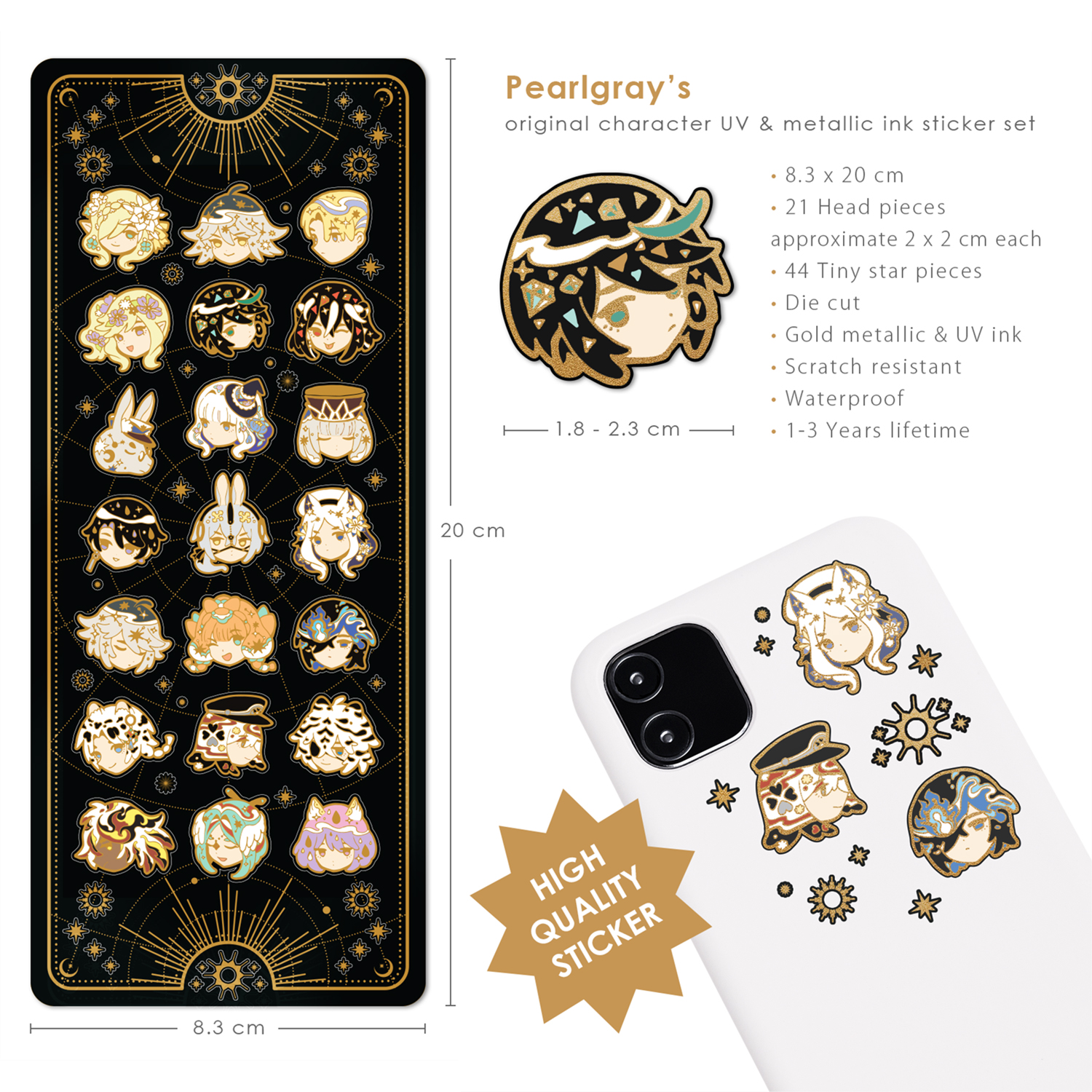 [ STICKER ] PEARLGRAY ORIGINAL CHARACTER STICKER SET