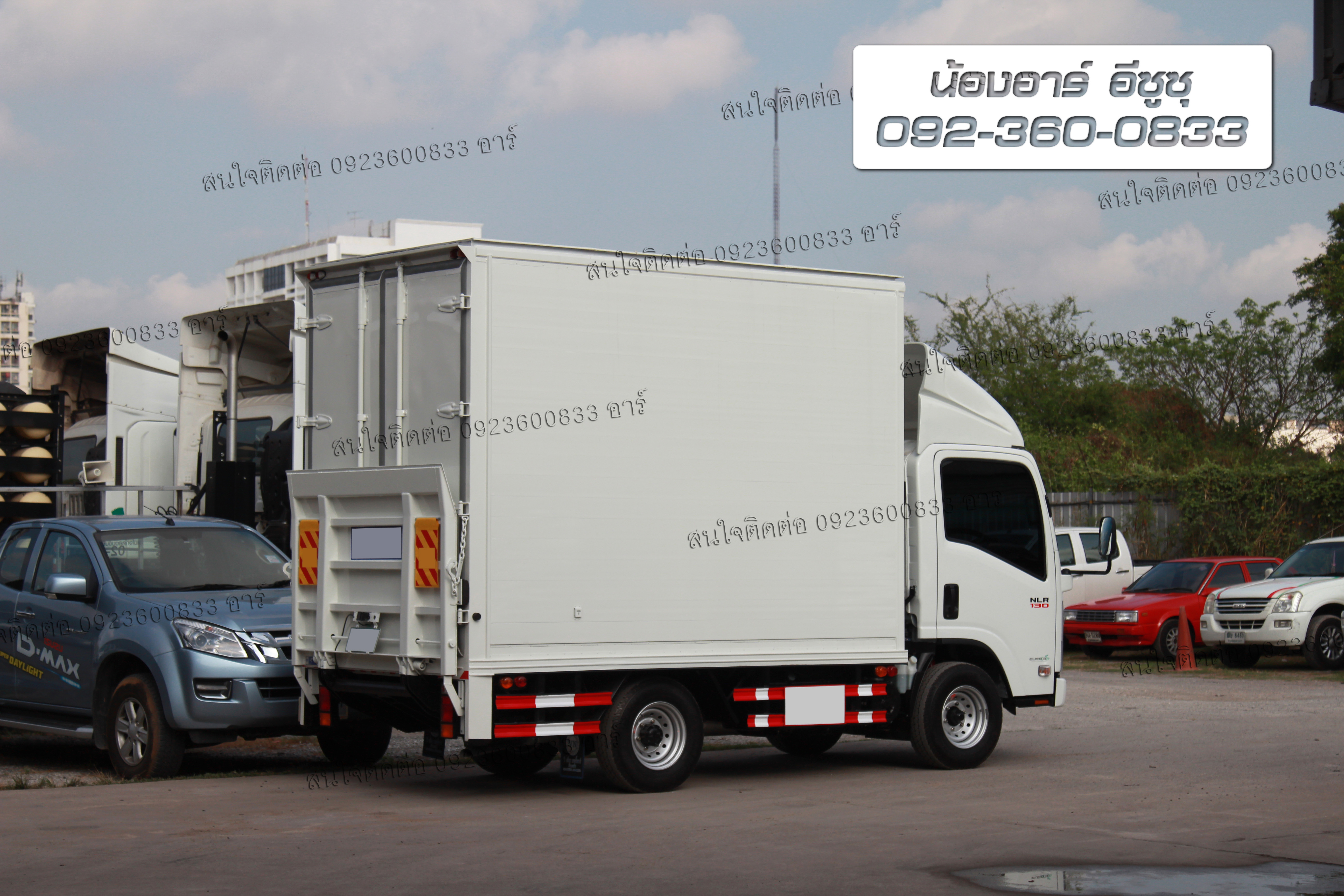 4 ล้อ ISUZU NLR130 แรงม้า ตู้แห้งพร้อมลิฟท้าย