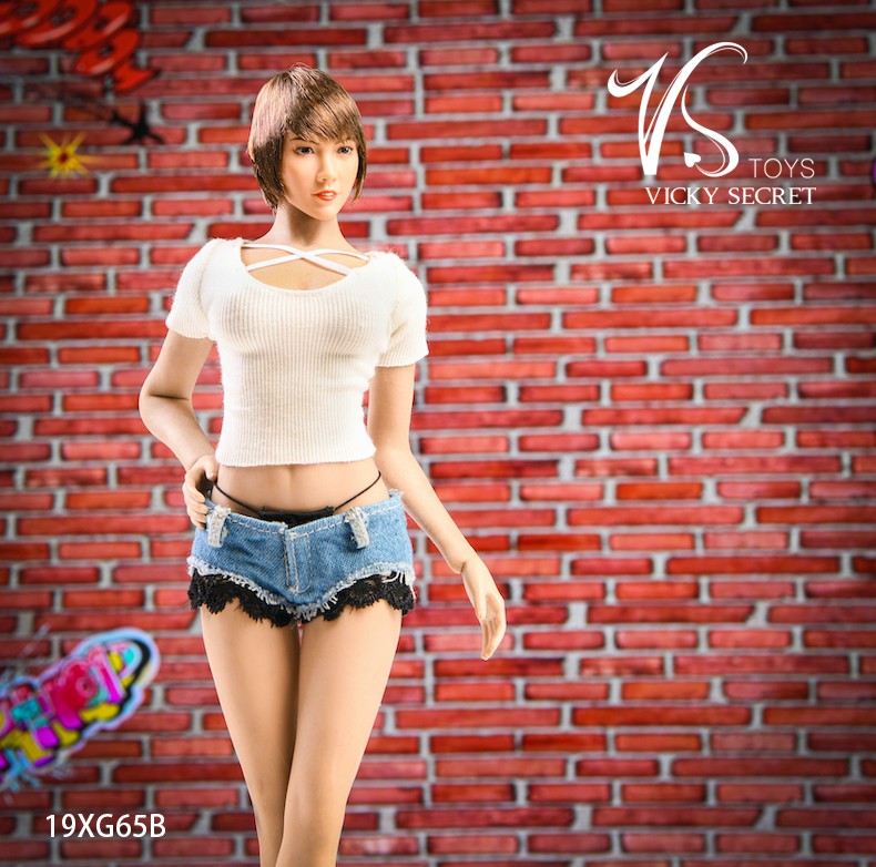 [สั่งจอง] VSTOYS 19XG65 A/B/C/D 1/6 Scale : Summer Denim Shorts Set