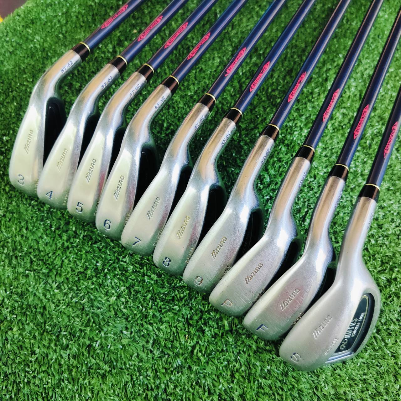 ชุดเหล็ก MIZUNO NOTUS SYNCHRO TURN ก้าน PURE SELECT FLEX R สวยเดิมมากๆๆๆ ตีได้ง่ายอย่างมาก ฟีลลิ่งนุ่มนวล ไม้กอล์ฟพรีเมี่ยมมือสอง ของแท้ By NakaraLuxurious