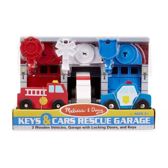 ชุดเล่นรถกู้ชีพ ส่งเสริมจินตนาการพร้อมการบังคับมือ Keys & Cars Lock & Roll Melissa&Doug, ของเล่นเสริมพัฒนาการ, ของเล่น