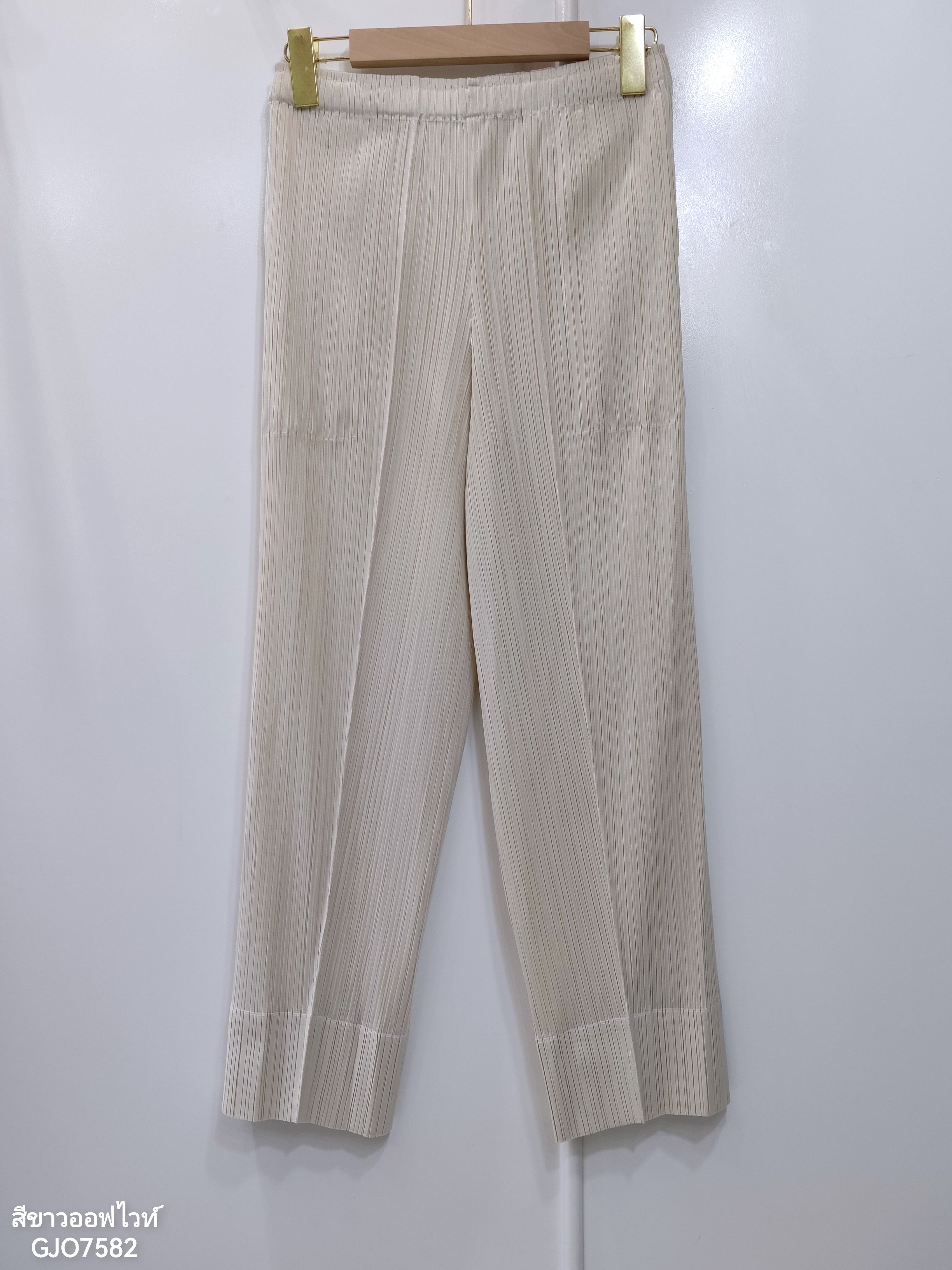 ปรับราคาลง20%!! ยาว34นิ้ว! 2MUAY รุ่น GJO7582 กางเกงพลีทคุณภาพ SLIM TUCK PLEATED PANTS 9 สี FREE SIZE