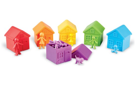 เกมเพื่อนบ้านของฉัน ฝึกทักษะพื้นฐานคณิตศาสตร์ ของเล่นเสริมพัฒนาการ ,ของเล่นเสริมทักษะ,ของเล่นเด็ก, สื่อการสอนอนุบาล