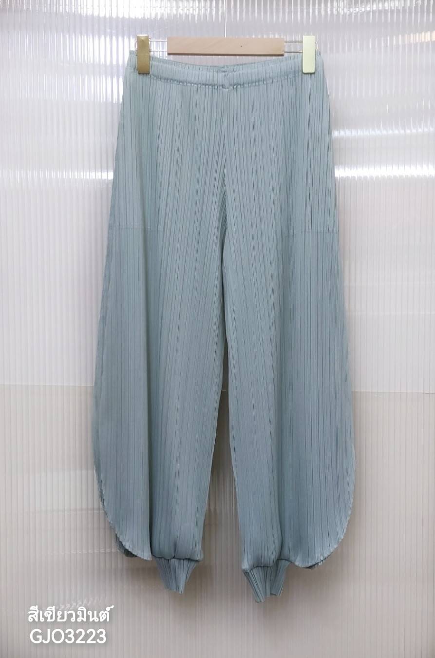 2MUAY รุ่น GJO3223 GENIE PLEATED PANTS กางเกงจินนี่ กางเกงพลีทคุณภาพ 10สี FREE SIZE