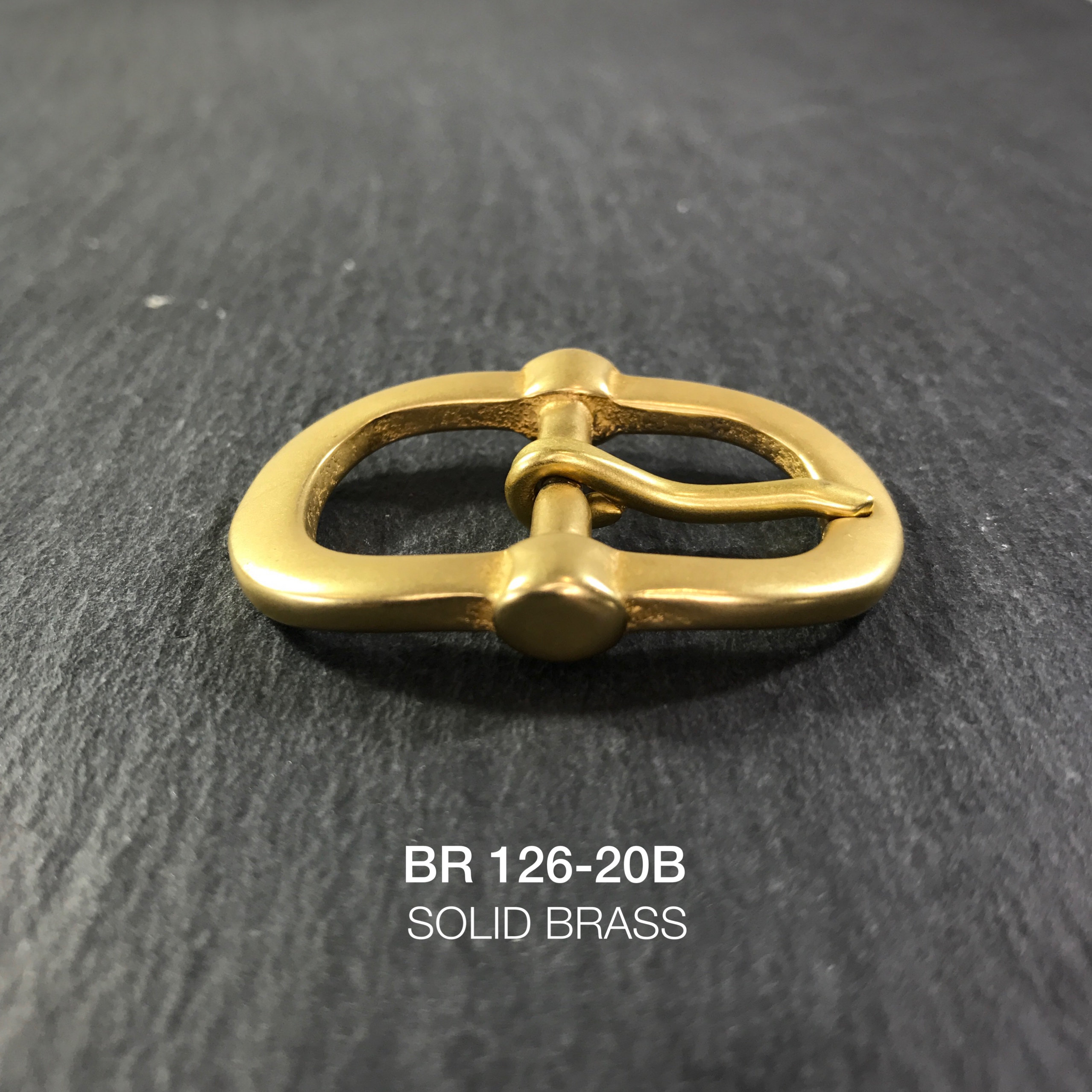 BR126-20B หัวเข็มขัดปรับสายกระเป๋า ขนาด 20มิล อะไหล่ทองเหลืองแท้ *ราคาต่อชิ้น* leatherbrass