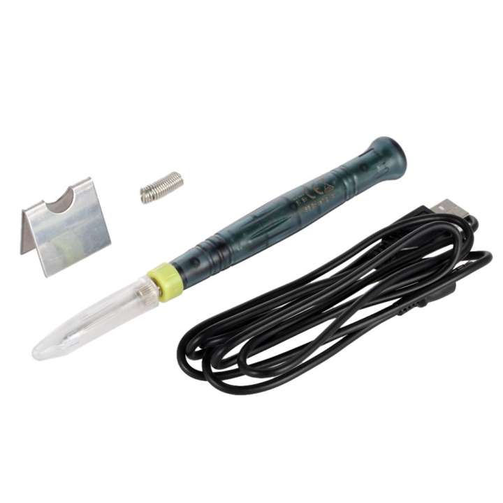 หัวแร้งแบบพกพา ใช้ไฟ 5V 8W USB Portable USB Electric Soldering Iron with LED Indicator Mini Soldering Gun Hot Iron Welding High Quality Heating Tool 5V 8W -intl
