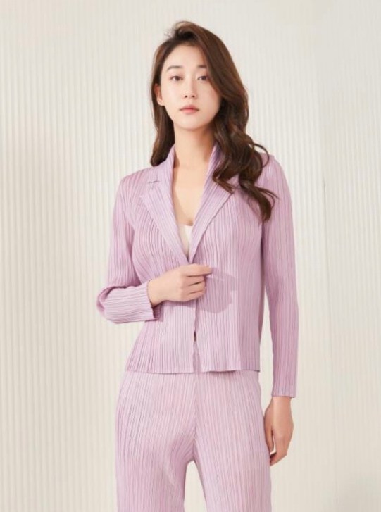 2MUAY รุ่น GJO7045 เสื้อคลุมผู้หญิง เสื้อคลุมพลีทคุณภาพ 10สี FREE SIZE COLLAR PLEAT CARDIGAN