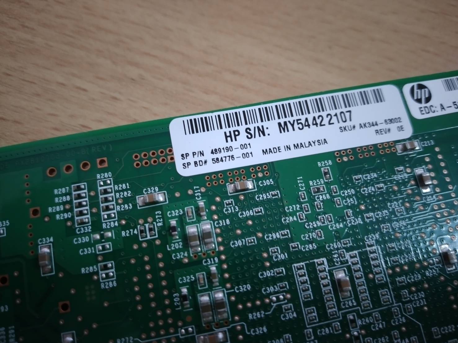 HP Qlogic QLE-2560-8Gb Single Port FC HBA-Part 489190-001 AK344A +8G Transceiver