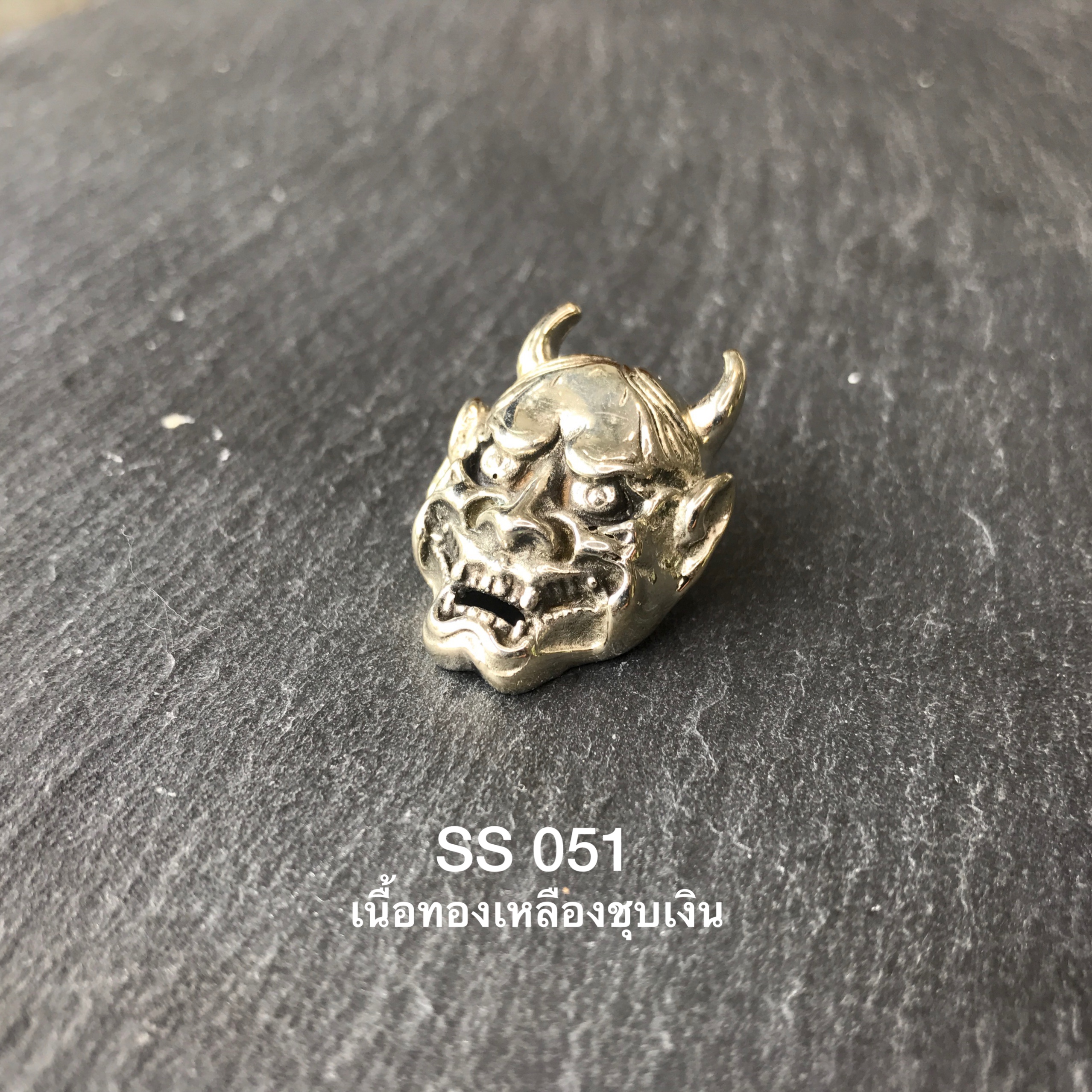 SS051 อะไหล่ตกแต่งกระเป๋า คาบูกิ สไตล์ญี่ปุ่นเนื้อทองเหลือง **ราคาต่อชิ้น**อะไหล่ทองเหลืองแท้ อุปกรณ์เครื่องหนัง leatherbrass