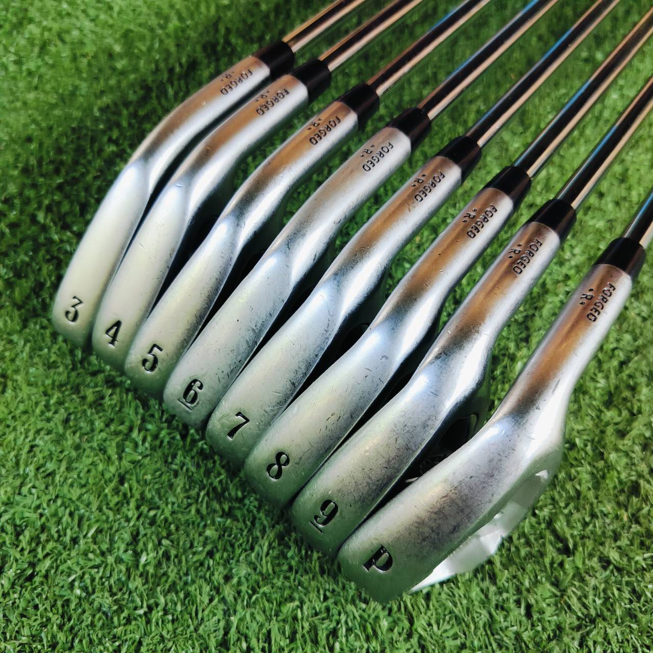 ชุดเหล็ก CALLAWAY X FORGED มีเหล็ก 3 - 9 เเละ PW ก้าน DYNAMIC GOLD S300 ก้านพรีเมี่ยมและเข้ากับเหล็กมาก สติ๊กเกอร์อยู่ครบทั้งหมด สวยมาก หน้าใบก็สวยเดิมทุกเหล็ก น่าใช้สุด!!! ไม้กอล์ฟพรีเมี่ยมมือสอง ของแท้ By NakaraLuxurious