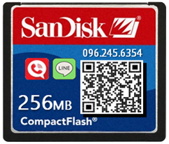 Sandisk 256MB, 25X, Compact Flash, (CF Card), SDCFJ-256, SDCFB-256, SDCFS-256