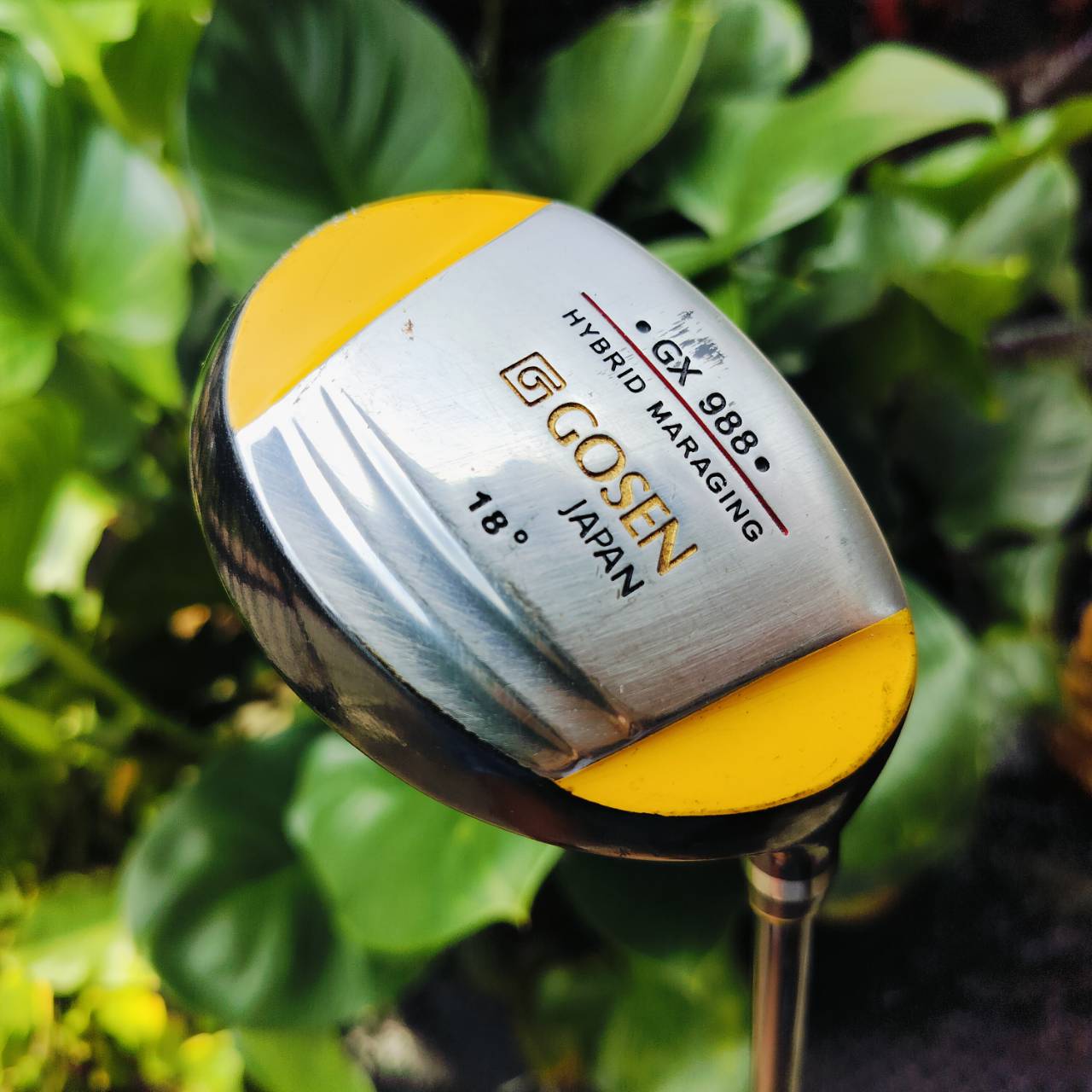 HYBRID GOSEN JAPAN GX 988 องศา 18 ก้านผลิตจาก TORAYCA ดีที่สุดในโลก!!! เป็นไฮบริดพรีเมี่ยมญี่ปุ่น หน้า MARAGING หน้าเด้ง ตีโดนง่ายมาก เสียงใส ได้ระยะ ของดีที่ราคาเบา ต้องรีบจัดด่วน!!!
