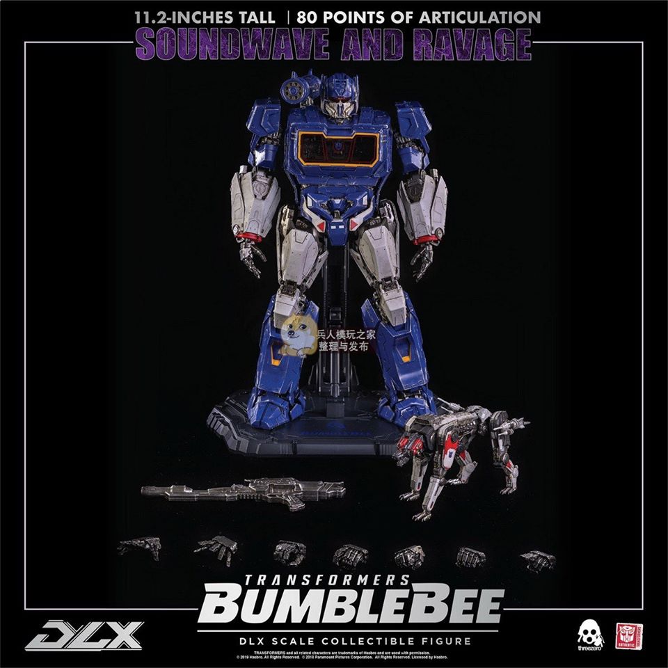 [สั่งจอง]THREEZERO x HASBRO 3Z0160 Transformers DLX Collectible Series: SOUNDWAVE AND RAVAGE