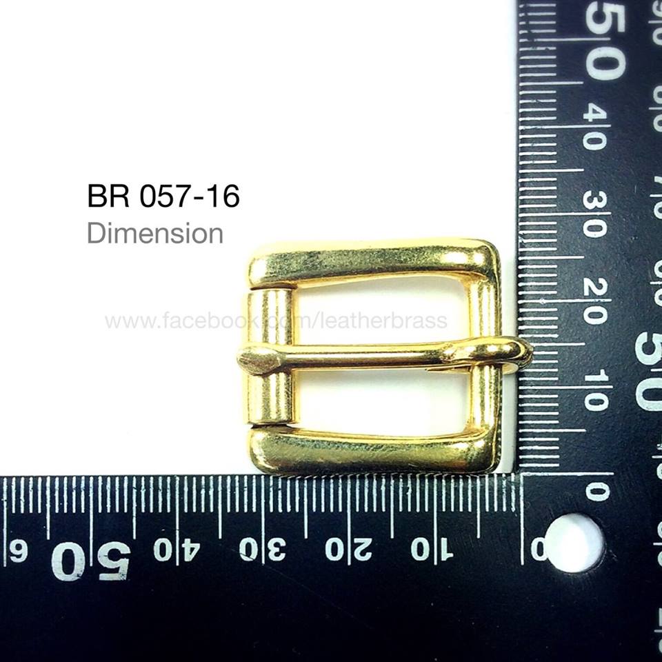BR057 หัวเข็มขัด หัวเข็มขัดปรับสายกระเป๋า อะไหล่ทองเหลืองแท้ อุปกรณ์งานหนัง leatherbrass **ราคาต่อชิ้น**