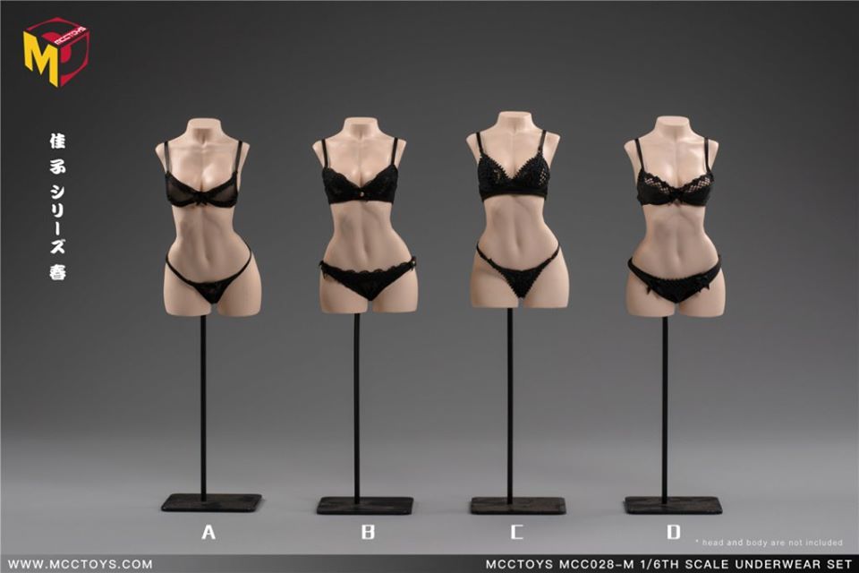 [สั่งจอง]. MCCTOYS MCC028: 1/6 Fine Underwear Series-[Spring] Mid Chest & Big Chest