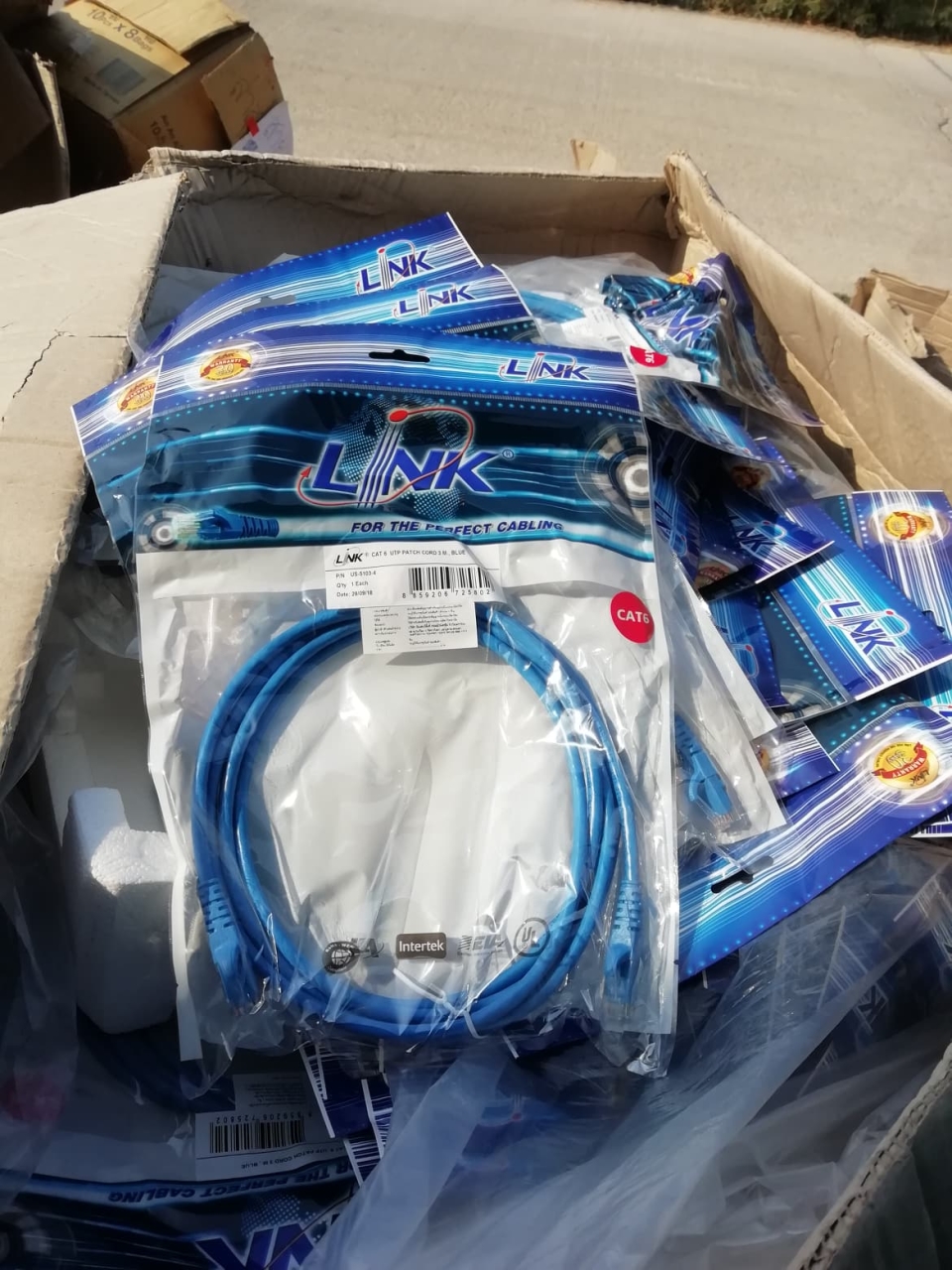 US-5103-4 LINK CAT6 RJ45 to RJ45 CAT6 UTP Patch Cable, 3m, Blue, 110y