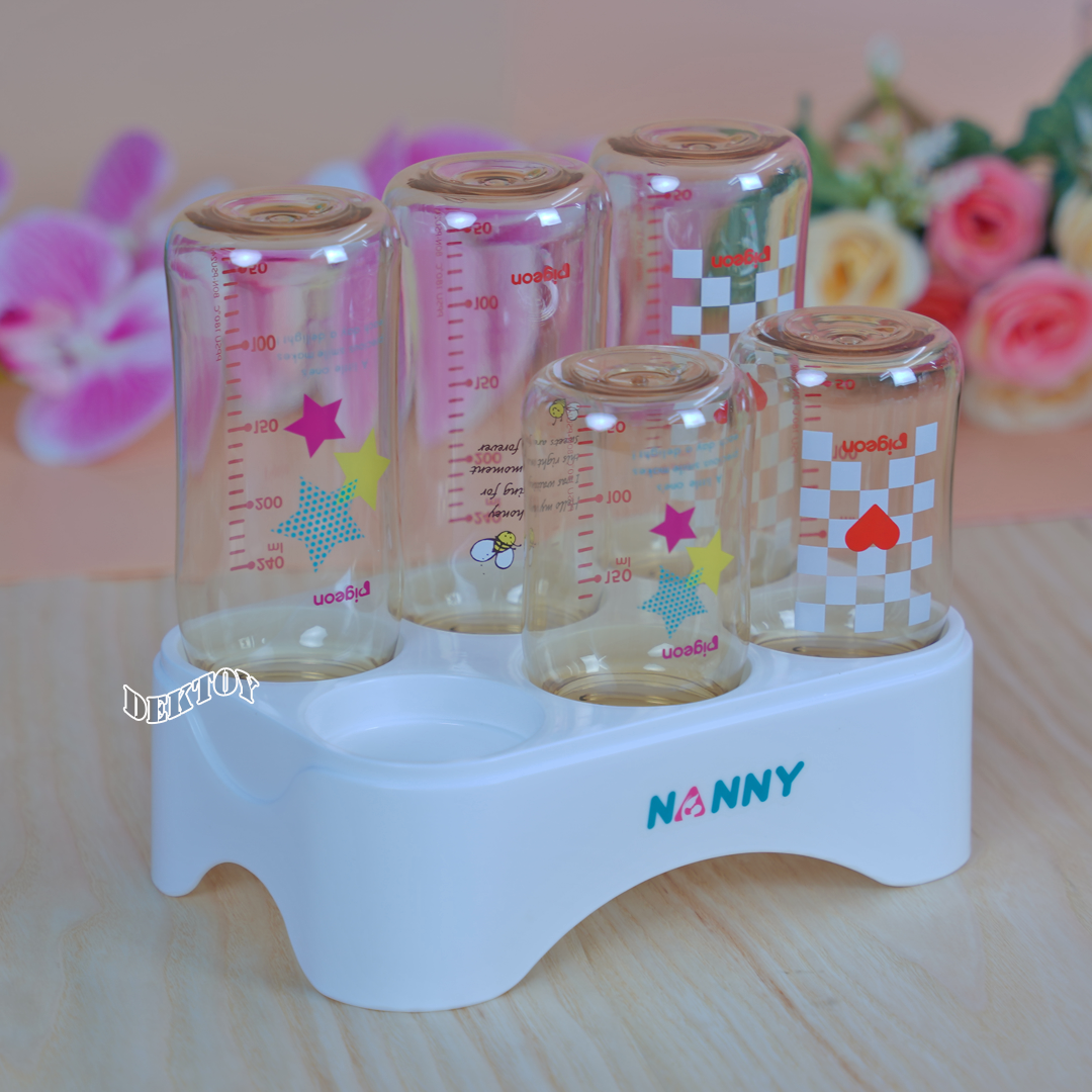 Nanny แนนนี่ ที่ตากขวดนม6ช่อง PP