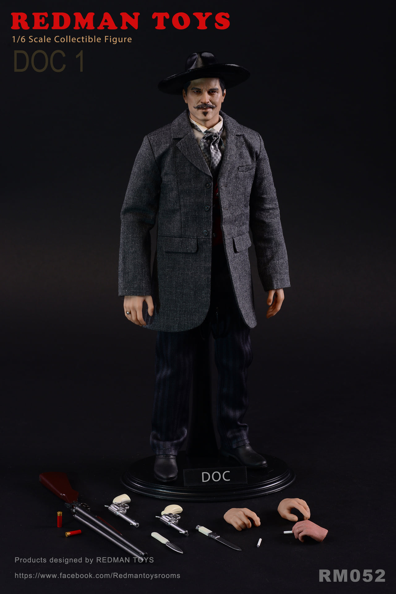 [พร้อมส่ง]REDMAN TOYS 1/6 :RM052 The COWBOY DOC1 ชุดสูทสั้น
