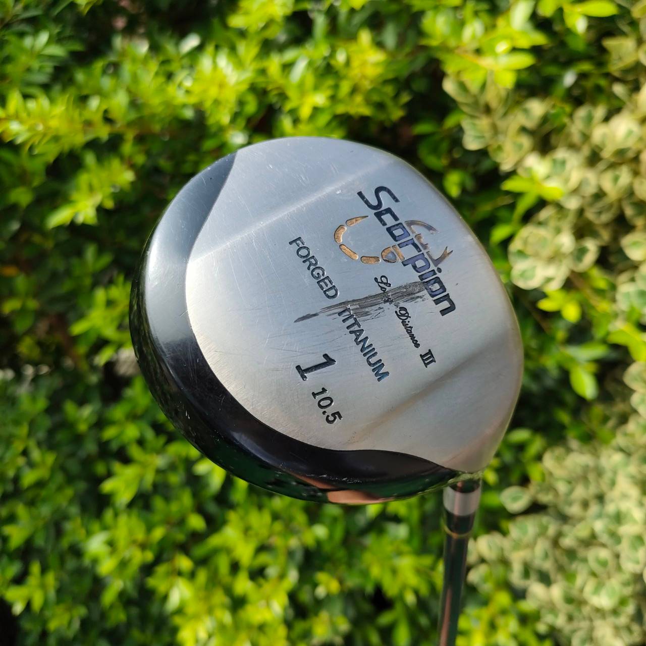 DRIVER SCORPION FORGED องศา 10.5 ก้าน SCORPION FLEX R หน้าเบต้าไทเทเนี่ยม หน้ากว่าง หัวใหญ่ ตีไกล ง่าย