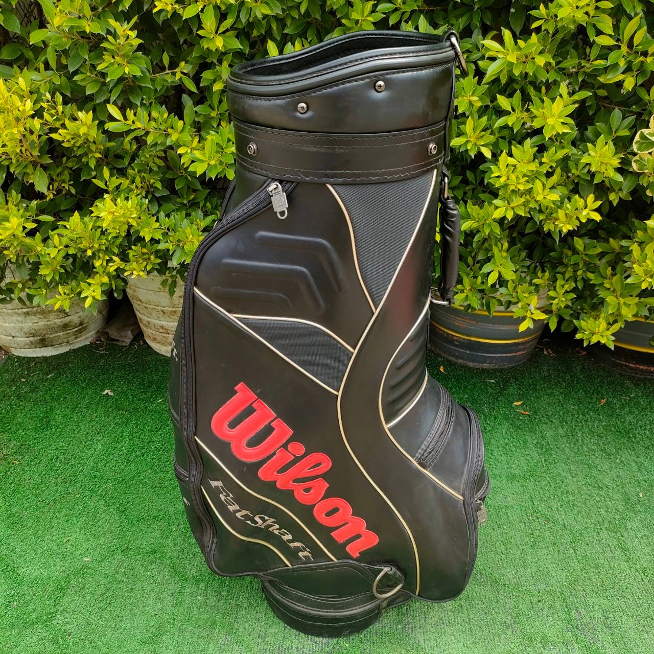 ถุงกอล์ฟ FATSHAFT ACCURACY มือสอง ถุง TOUR สภาพสวย พร้อมใช้ ใบใหญ่ เป็นถุงแข่งของโปรWILSON มือสอง ของแท้ BY NakaraLuxurious