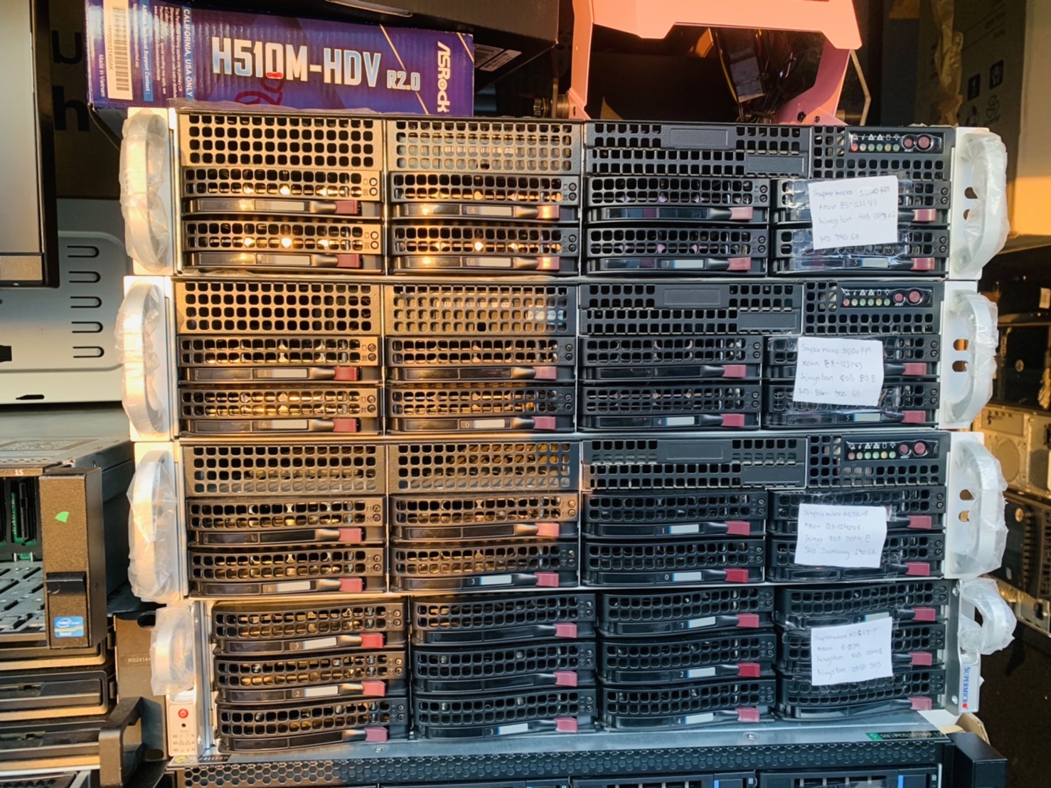 Supermicro SuperServer 2U คอม สินค้ามีประกัน CPU E3-1231v3 Ram 8 GB HDD 500 GB Power x2