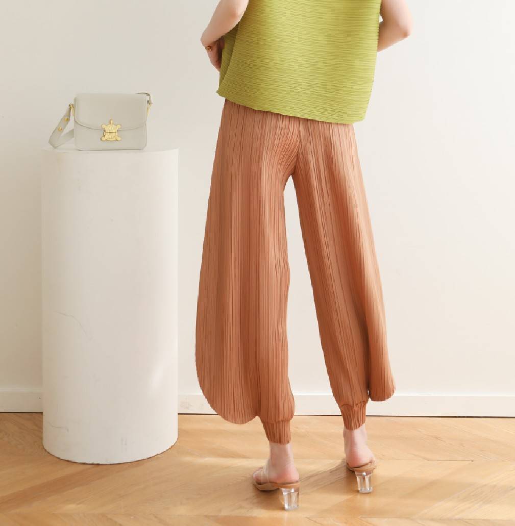 2MUAY รุ่น GJO3223 GENIE PLEATED PANTS กางเกงจินนี่ กางเกงพลีทคุณภาพ 10สี FREE SIZE
