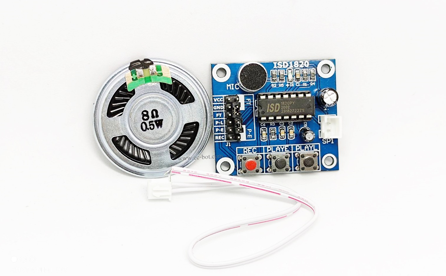 ISD1820 Voice Board Module (On-board Microphone) Sound Recording Module อัดเสียง บันทึกเสียง พร้อมลำโพง 0.5W