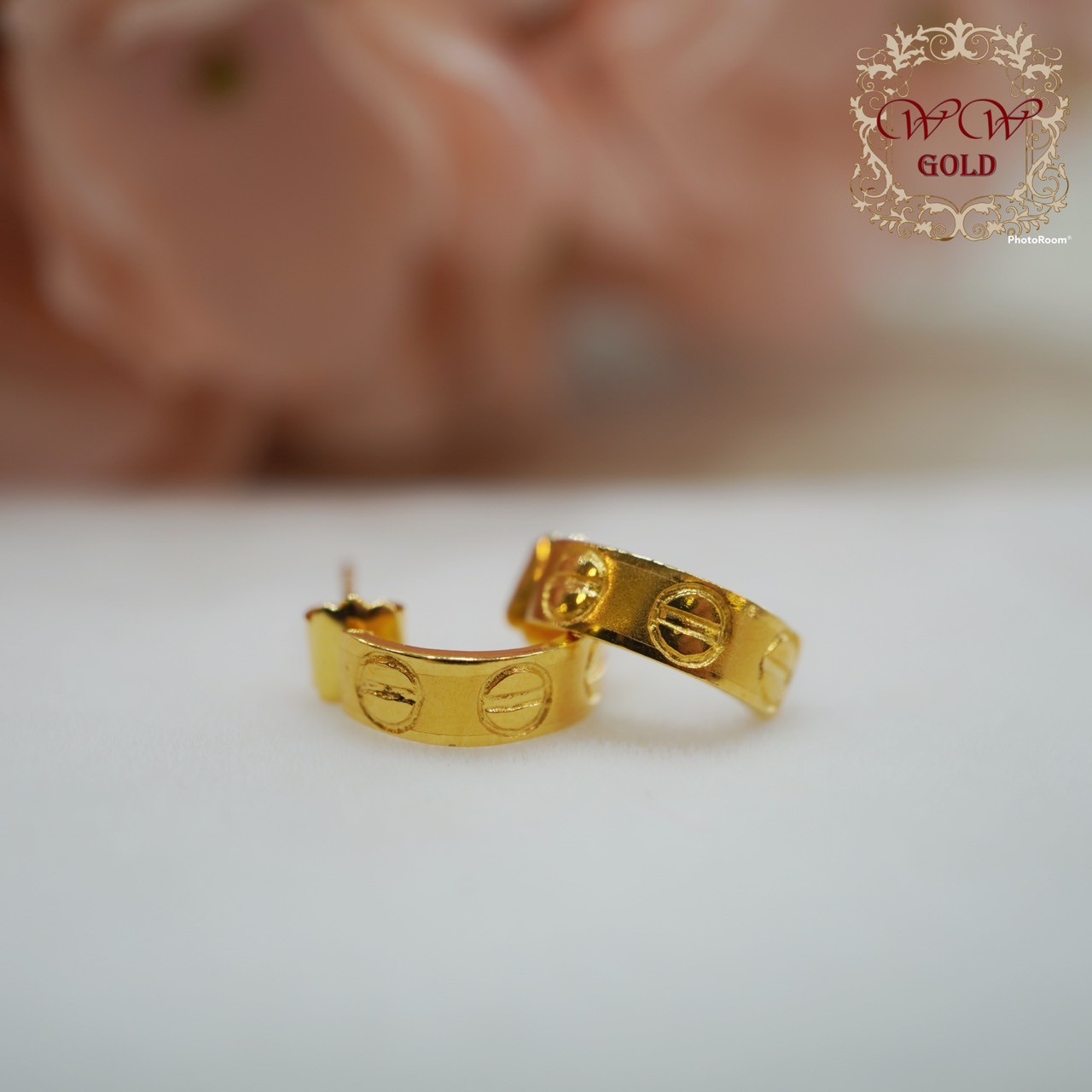 ต่างหูทองแท้ 18K
