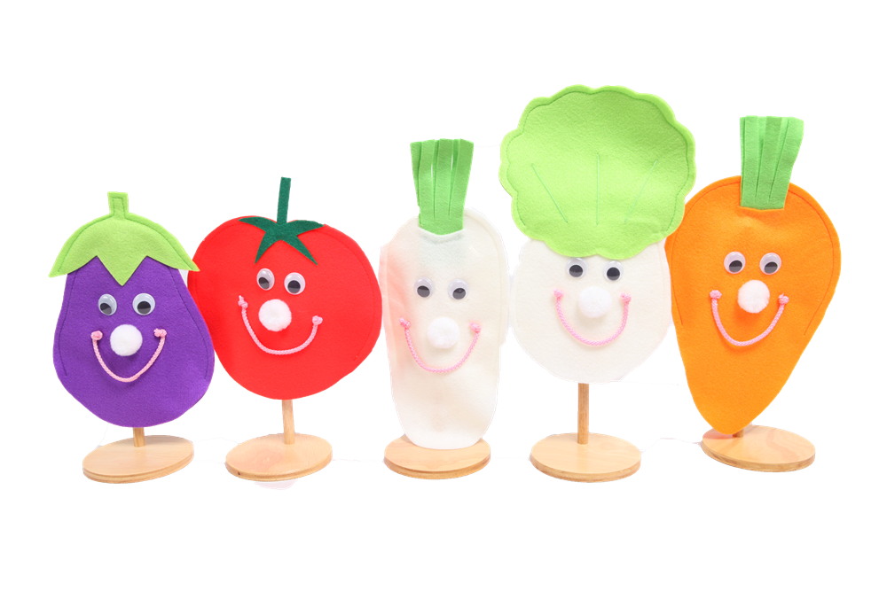 หุ่นมือผัก ราคายังไม่รวมที่ตั้ง ของเล่นเสริมทักษะ,ของเล่นเด็ก, สื่อการสอนอนุบาล