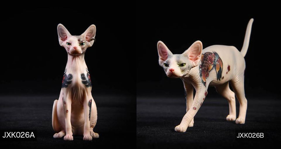 [สั่งจอง]JxK.Studio Jxk026A/b 1/6 Scale Sphynx cat tattoo