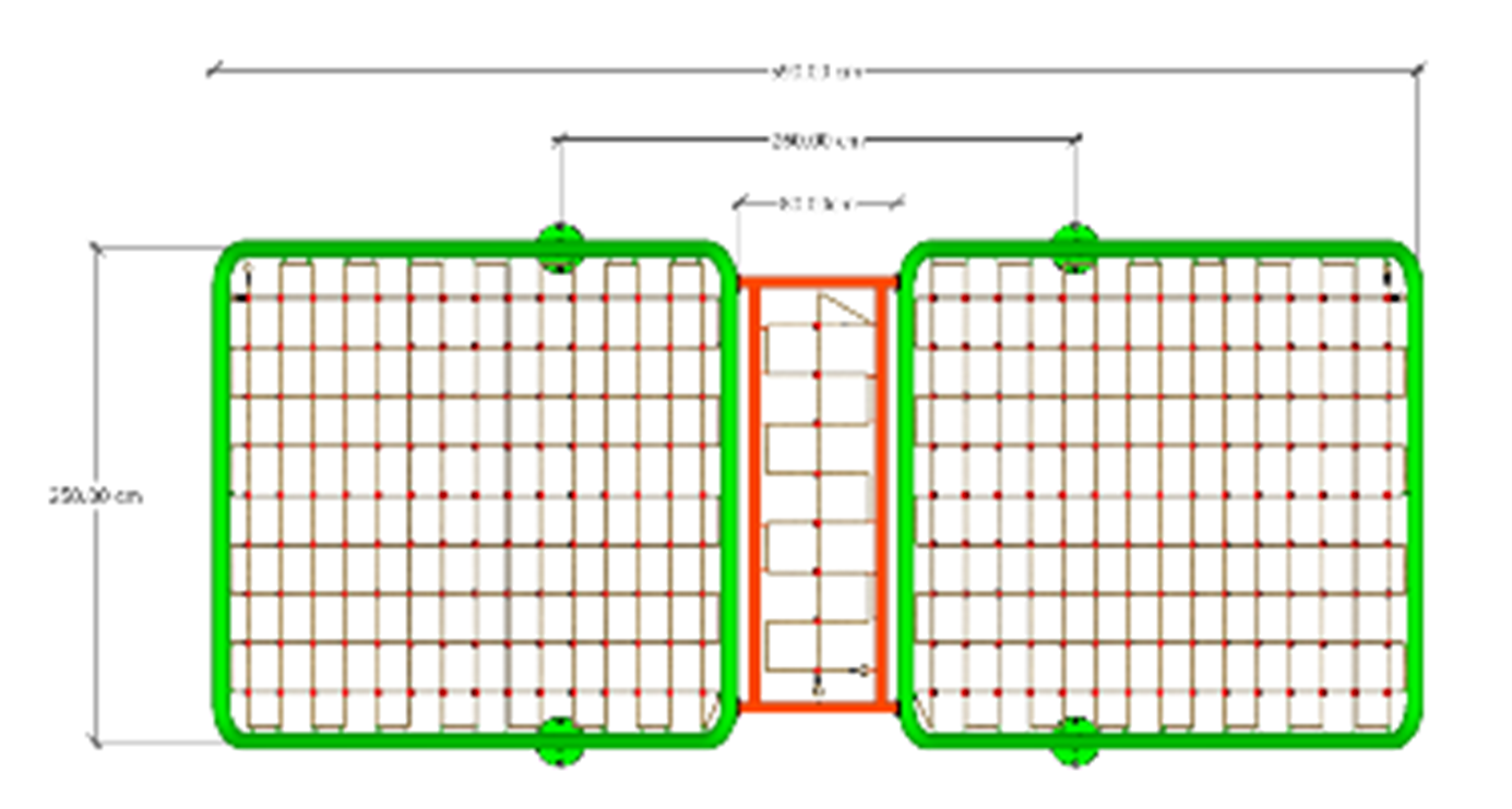 เครื่องเล่นสนามกลางแจ้ง ชุดปีนป่ายเชือก 2 ด้าน เหล็ก 2.5 นิ้ว ,ปีนป่ายเชือก L,ปีนปายเชือกเสริมพัฒนาการ,เครื่องเล่นสนาม, สนามเด็กเล่น ,เครื่องเล่นสนามเหล็ก สั่งผลิต 10-20 วัน