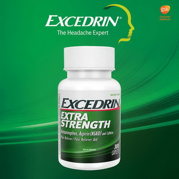 Excedrin Extra Strength for Headache Relief ขนาด 300 Caplets บรรเทาอาการปวด สูตรเข้มข้น