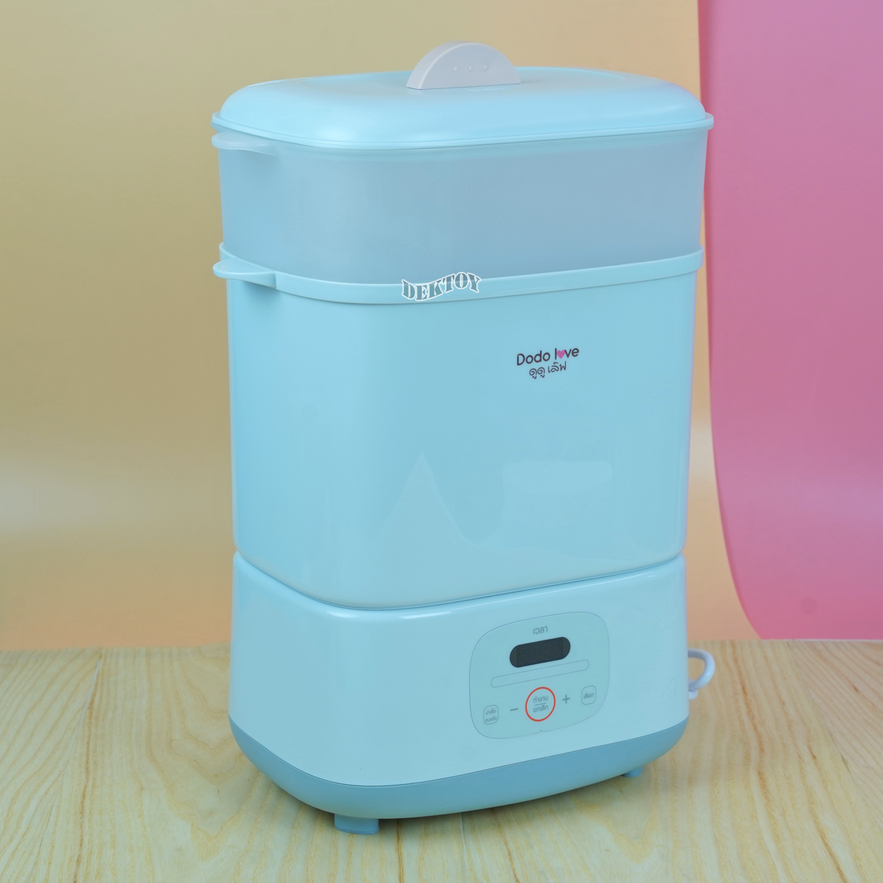 DODOLOVE ดูดูเลิฟ เครื่องนึ่งขวดนมพร้อมอบแห้ง การใช้งานถึง 4 ฟังก์ชั่น ฆ่าเชื้อด้วยไอน้ำ อบแห้งโดยลมร้อน
