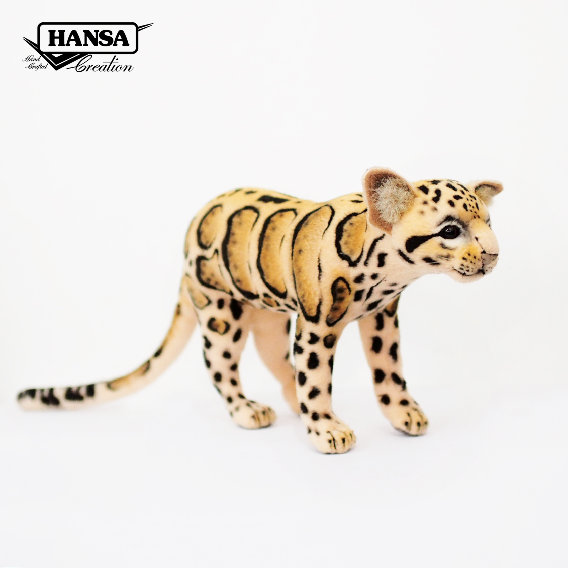 7987 Clouded Leopard Standing 49cm.L