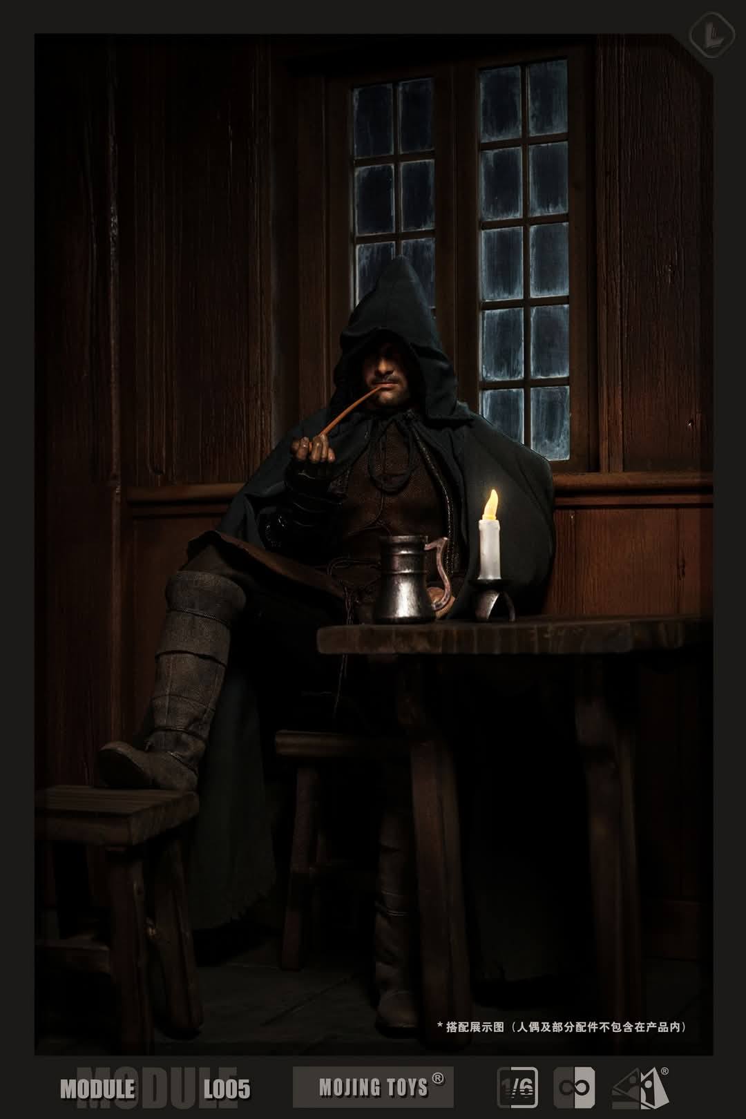 [สั่งจอง] mOjingToys - Module series - L005 1/6 : [ Middle-earth Tavern (Prancing Pony Inn) DIORAMA BASE]