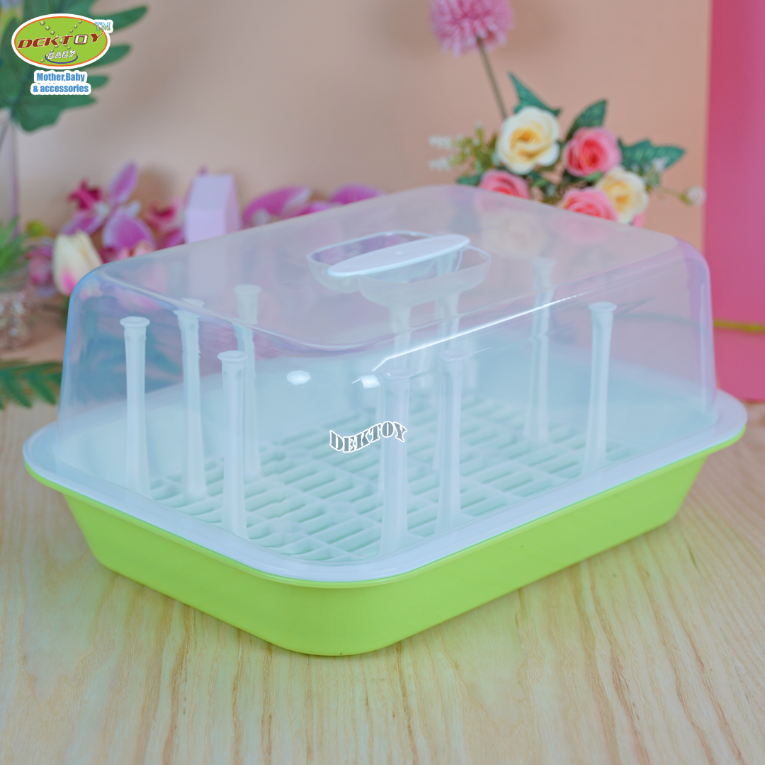 Dragon ware ที่คว่ำแก้ว ที่คว่ำขวดนมนม พร้อมฝา