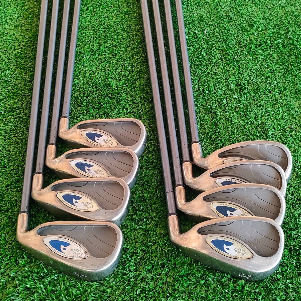 ชุดเหล็ก CALLAWAY HAWK EYE มีเหล็ก 4-9 เเละ PW เเละ SW ก้าน HAWK EYE FLEX R