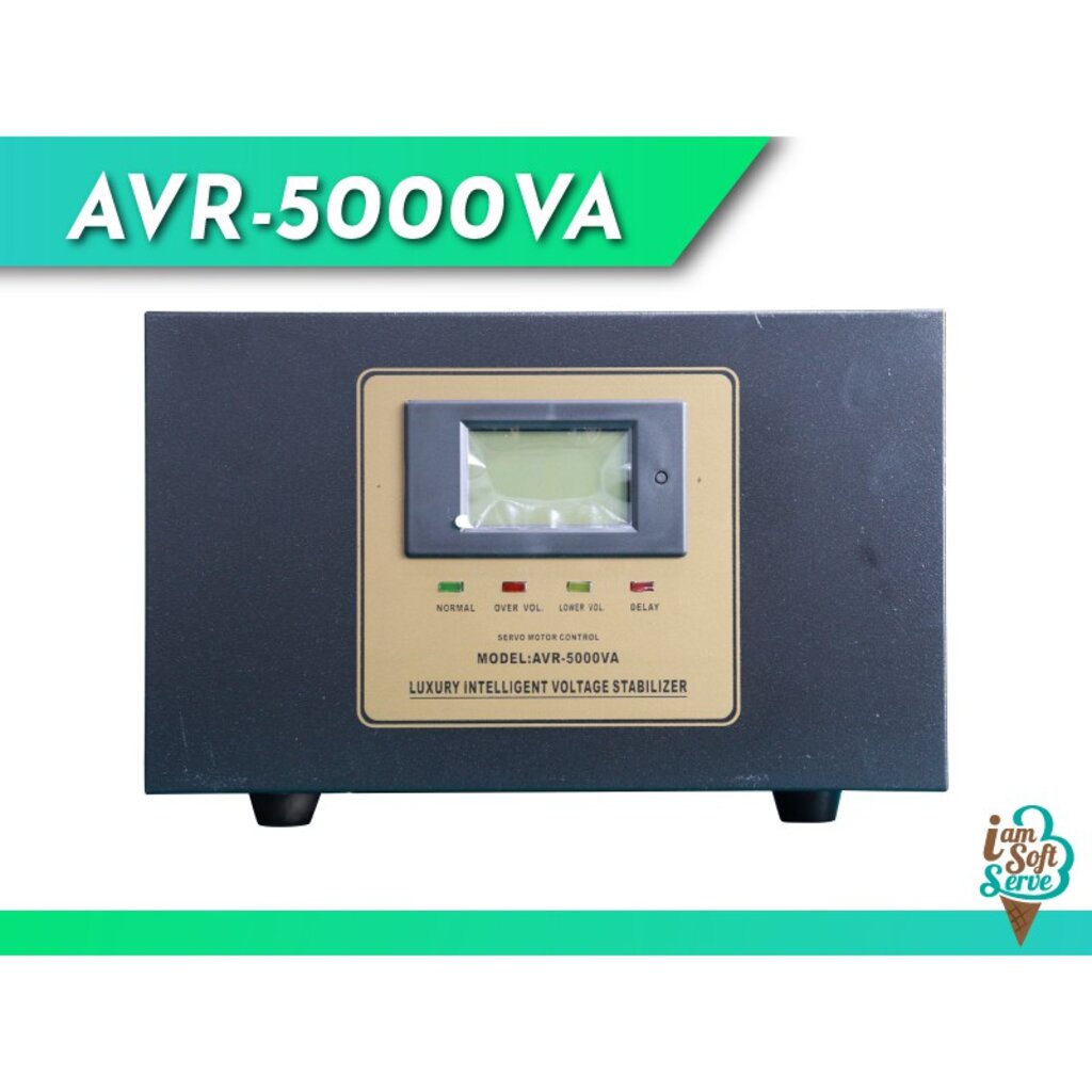 เครื่องปรับแรงดันไฟอัตโนมัติ,เครื่องกันไฟตก ไฟกระชาก รุ่น AVR-5000VA ประกันสินค้า 1 ปี (เครื่องกันไฟตก ไฟเกิน ไฟขาด)
