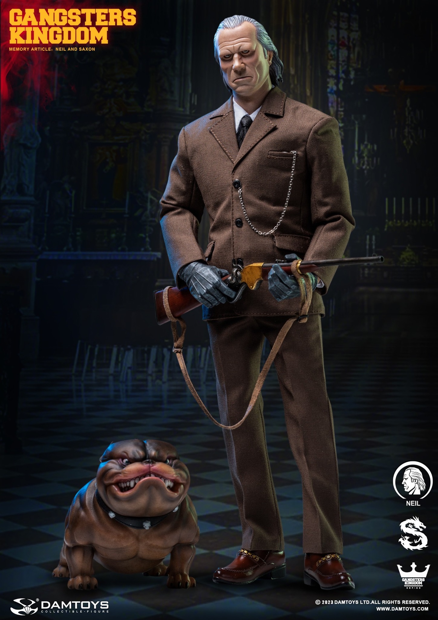 [พร้อมส่ง ]DAMTOYS gks005L 1/6 : Gangsters Kingdom 2023 WF LIMITED EDITION - Neil and Saxon