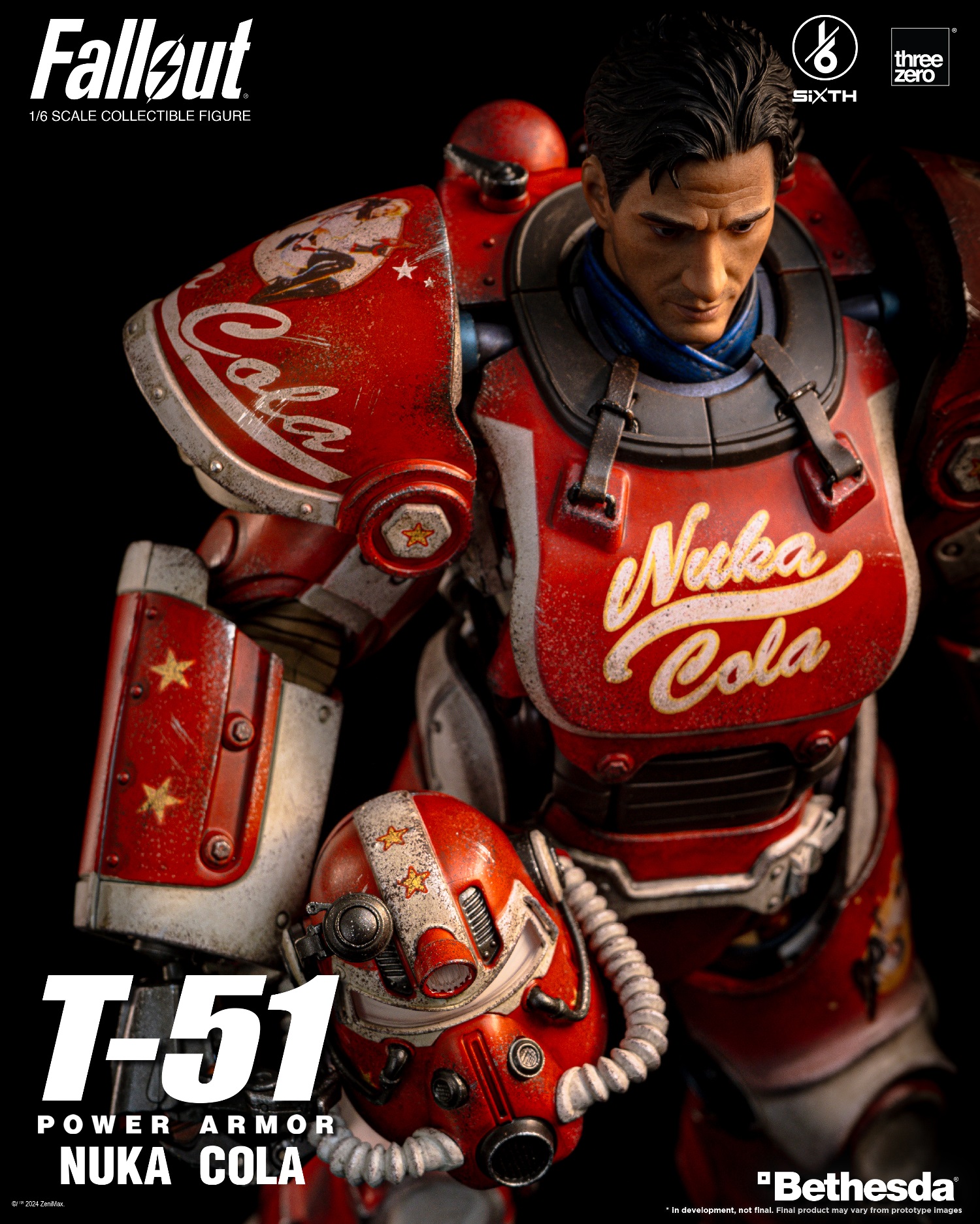 [สั่งจอง] ThreeZero 3Z07730W0 1/6 : Fallout 1/6 T-51 Nuka Cola Power Armor