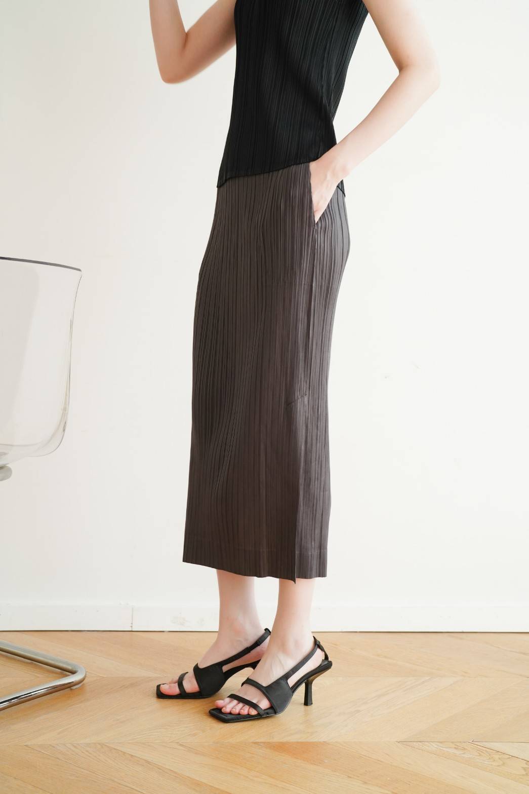 ยาว 32นิ้ว! 2MUAY รุ่น GJO7127 กระโปรงผู้หญิง กระโปรงอัดพลีทคุณภาพ 12สี FREE SIZE SIMPLY PLEATED SKIRT