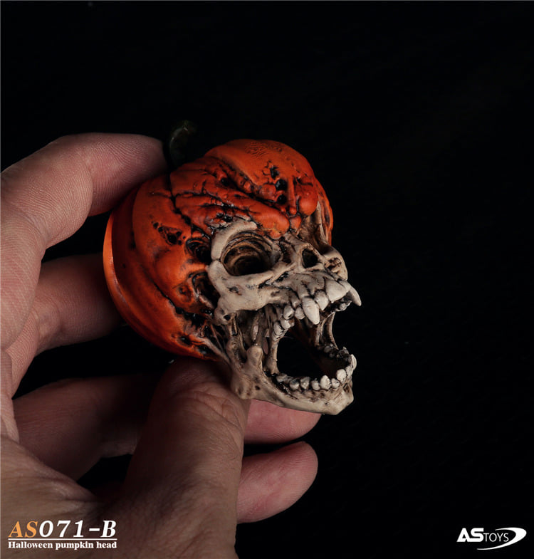 [สั่งจอง]ASTOYS 1/6 : Halloween Skull Pumpkin Head Carving