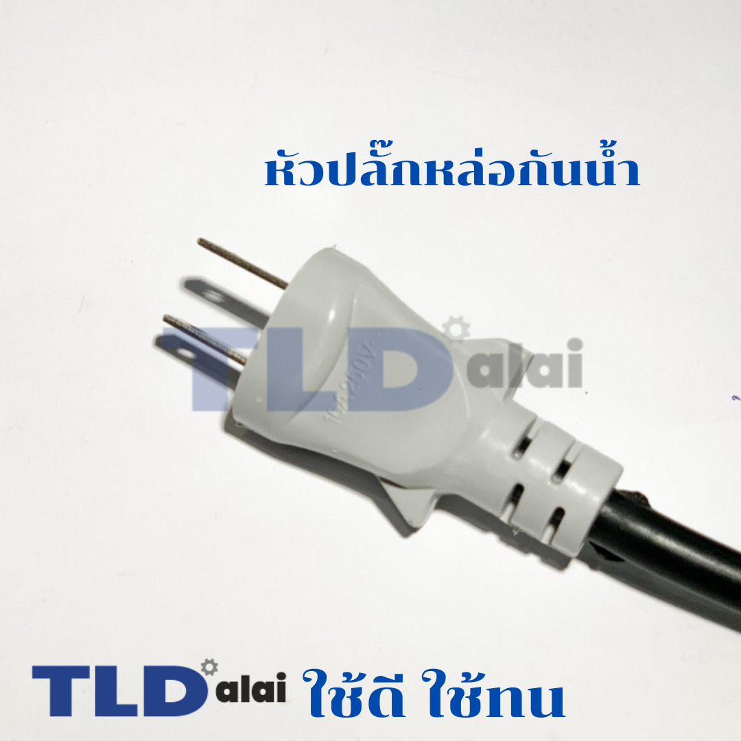 สายไฟ VCT สายไฟสำเร็จรูป 2x1x3 อย่างดี ไส้ทองแดงเยอะ เหมาะสำหรับเครื่องมือช่าง 2 สาย x ขนาด 1mm. x ยาว 3 เมตร หัวปลั๊กกันน้ำ ย้ำหางปลา สายไฟสำเร็จรูป