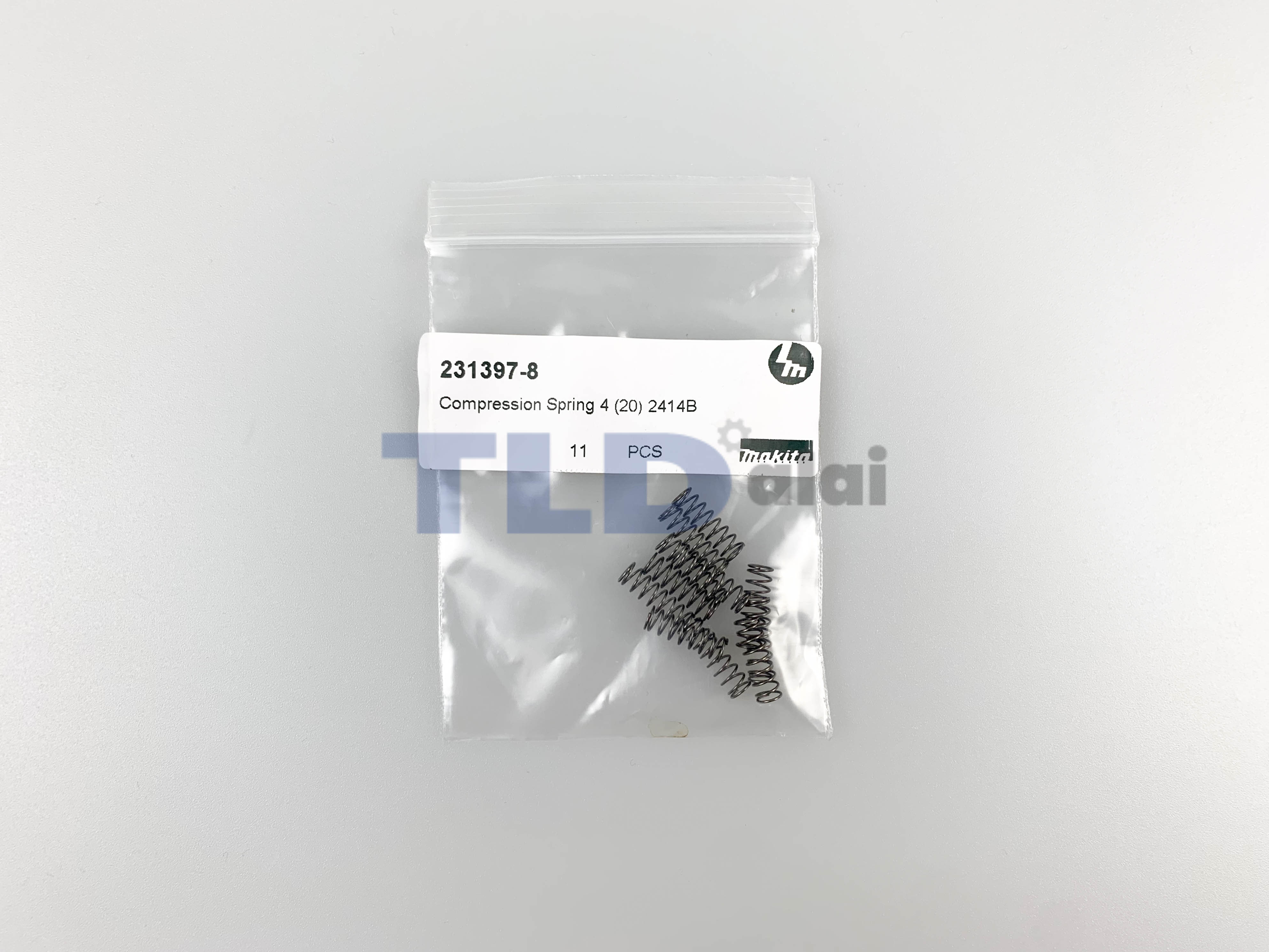 สปริงกดขาล็อคสวิทซ์ (แท้)# (231397-8) แท่นตัดไฟเบอร์ Maktec มาคเทค รุ่น MT240, MT241, MT243 #27 - Makita มากีต้า รุ่น 2414NB #12 (อะไหล่แท้ 100%) (231397-8)